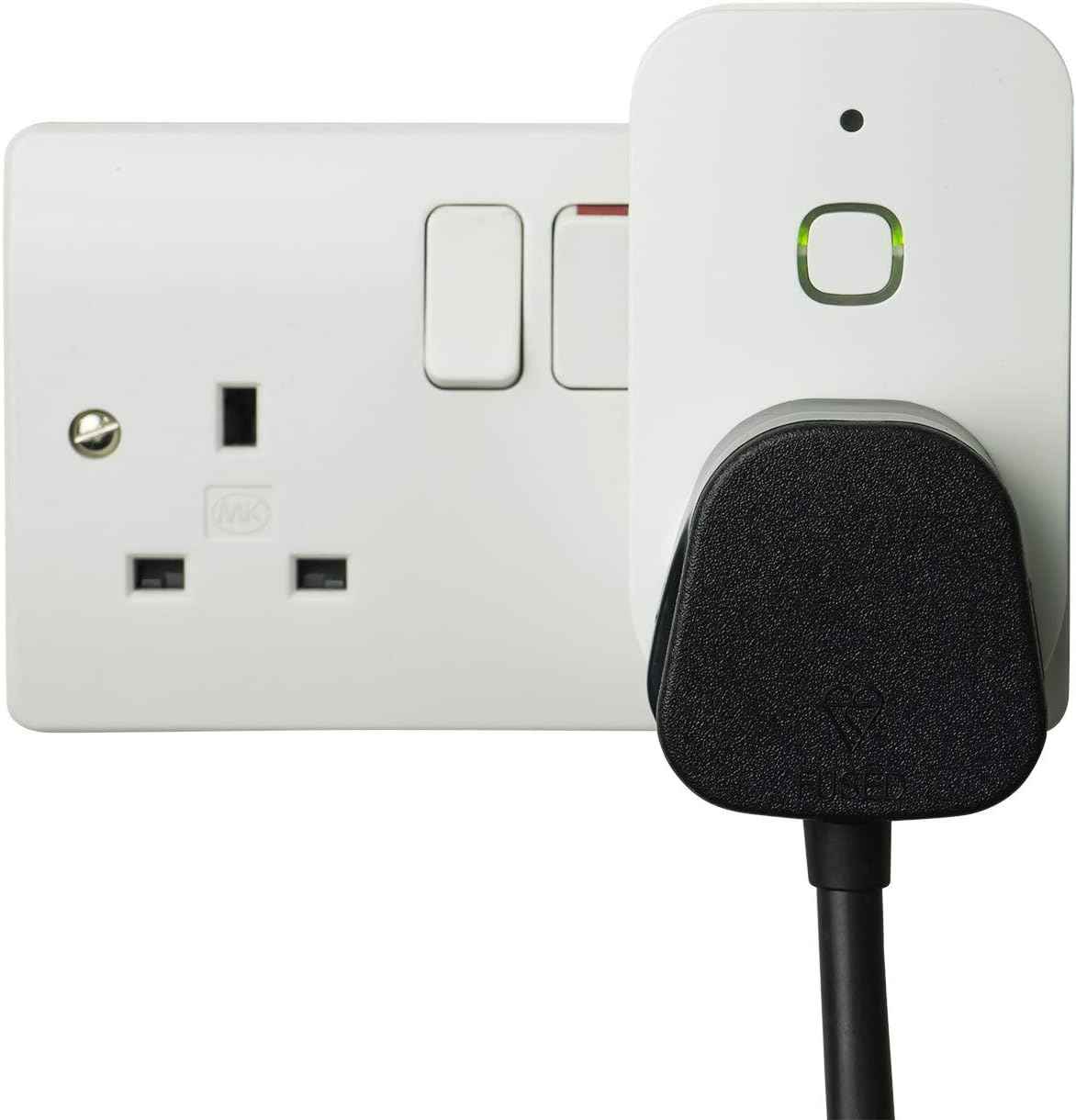 Smart Plug Wi-Fi Energy Monitoring Tuya, Alexa & Google Voice Control App Remote