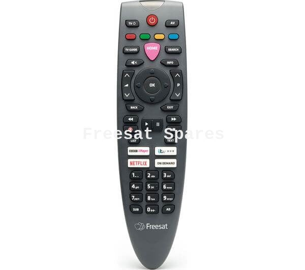 Freesat remote control for UHD 4K HDR TV with repair service option