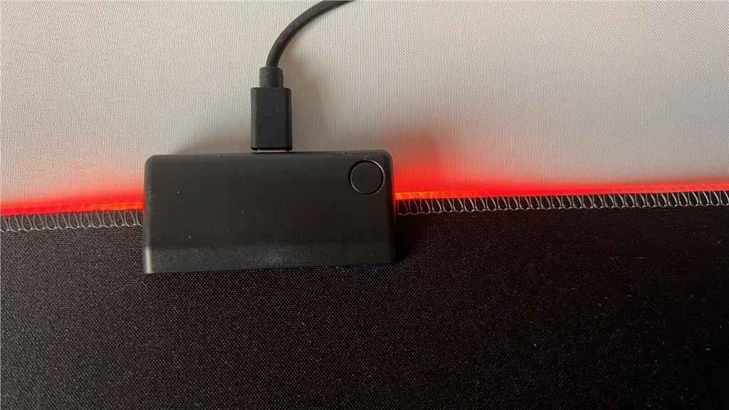 Gaming Mouse Pad AMD Red Led Light-Up Anti Slip 36.5 X 25.5cm for PC and Laptop