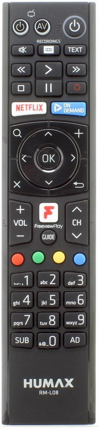 HUMAX ORIGINAL HUMAX RM - L08 RML08 REMOTE CONTROL FVP5000T - Freesat Spares