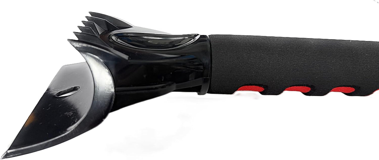 Premium Car Ice Scraper 2 In 1 Head For Ice & Clearing Snow A Winter Essential - Freesat Spares