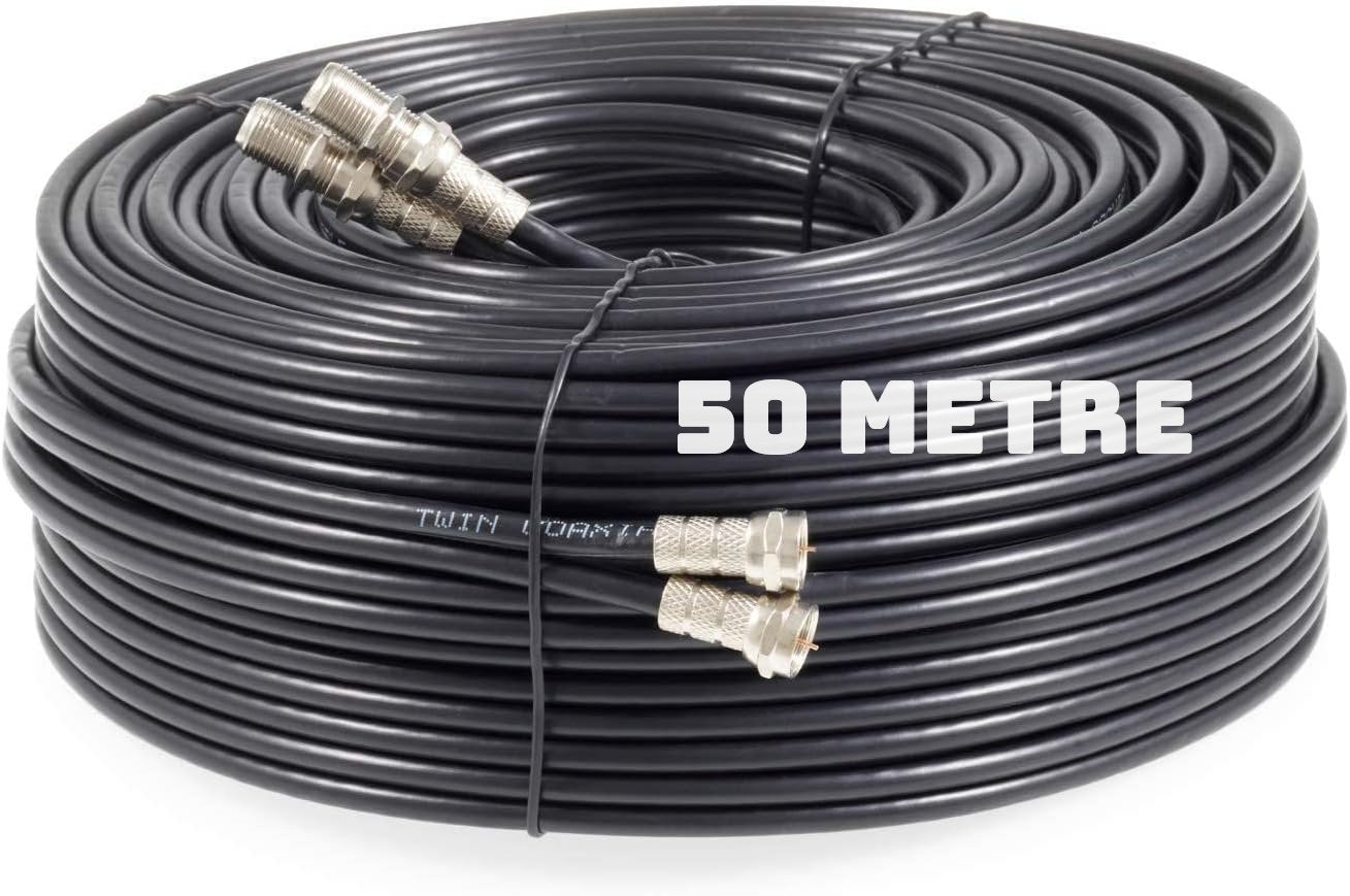Satellite Cable Dual ShotGun Style for Freesat & Sky - Freesat Spares