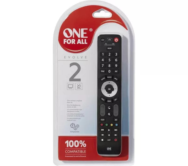 ONE FOR ALL Evolve 2 URC7125 Universal Remote Control