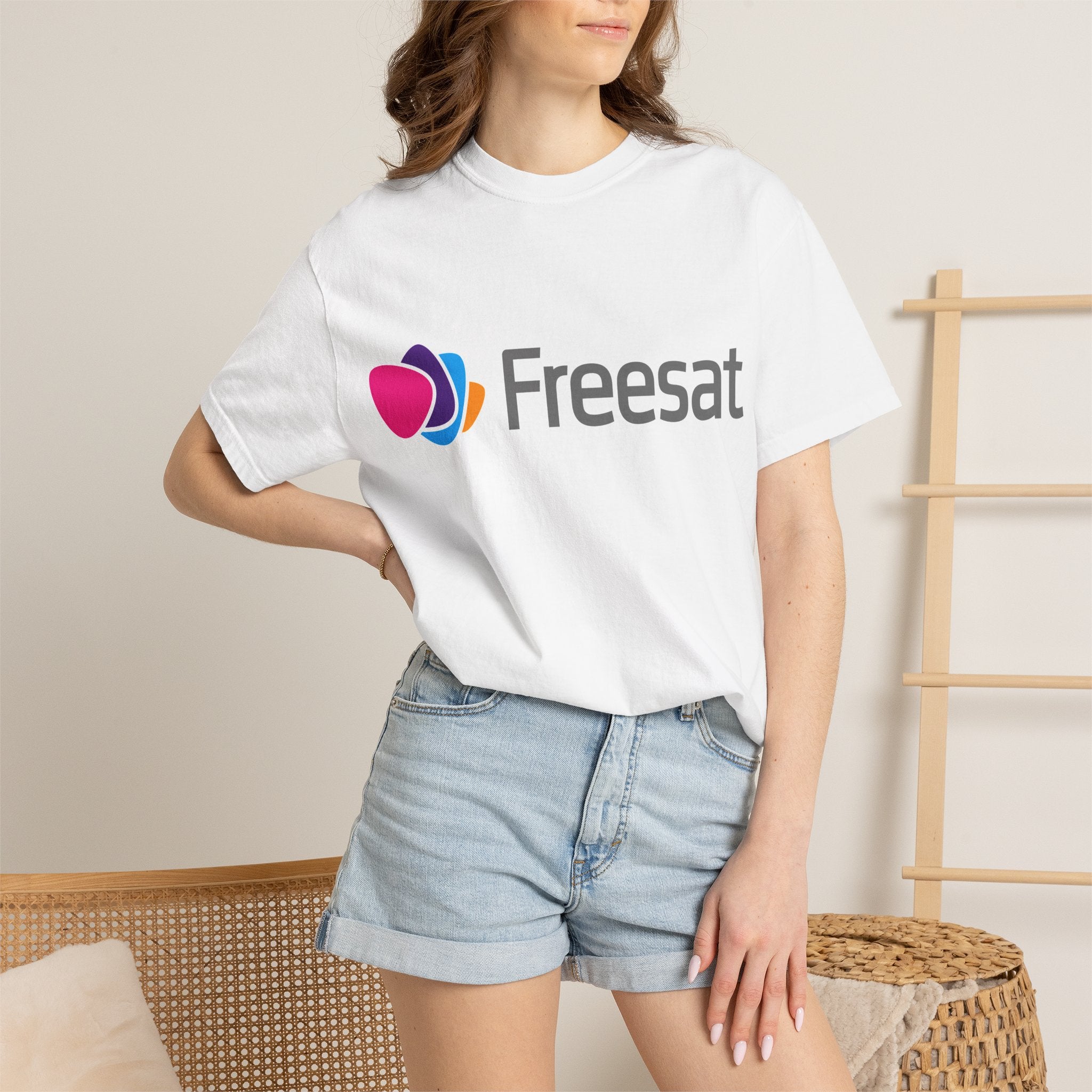 Freesat Logo T-Shirt — Branded TV Streaming Tee