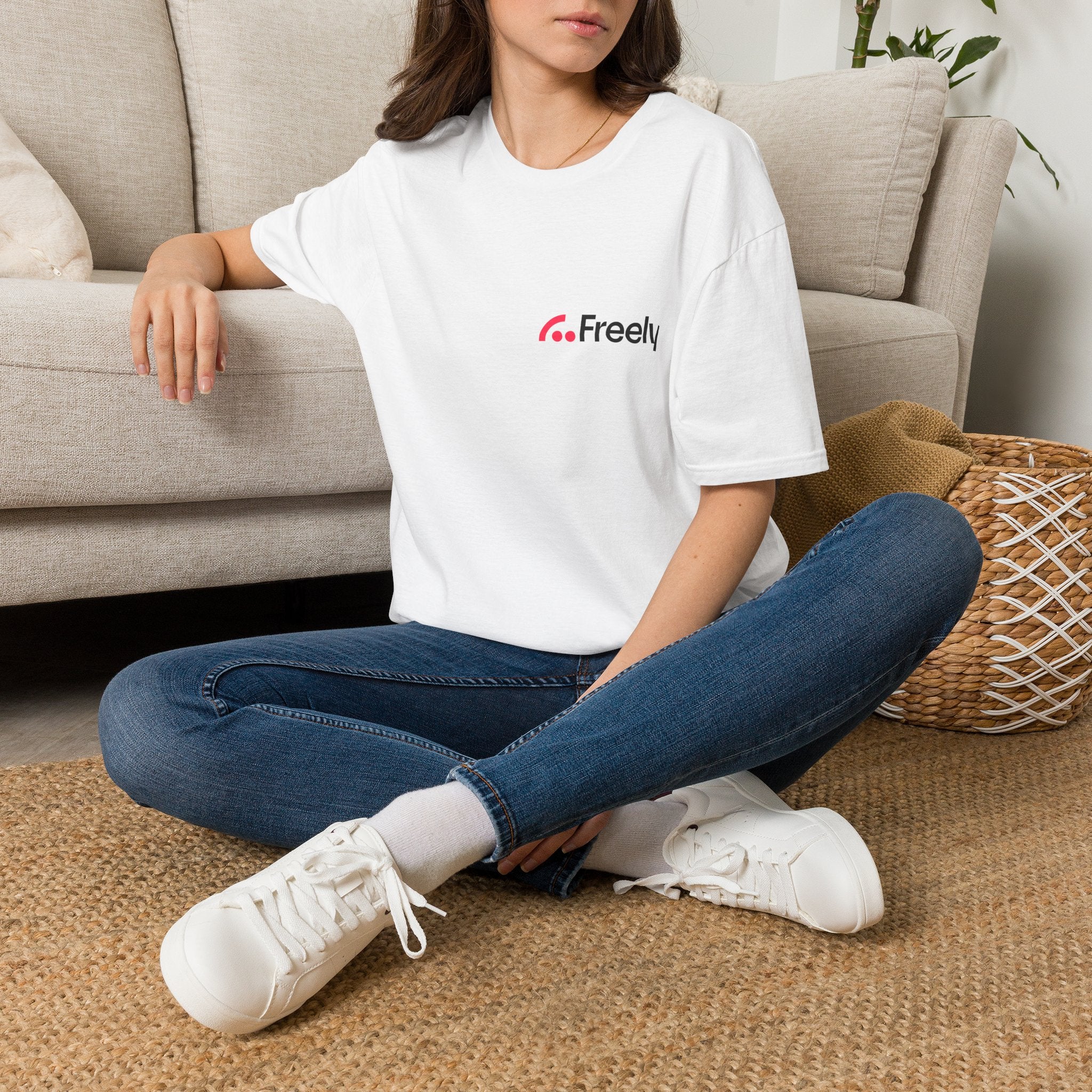 Freely Logo Tee — Minimalist Branded Graphic T-Shirt