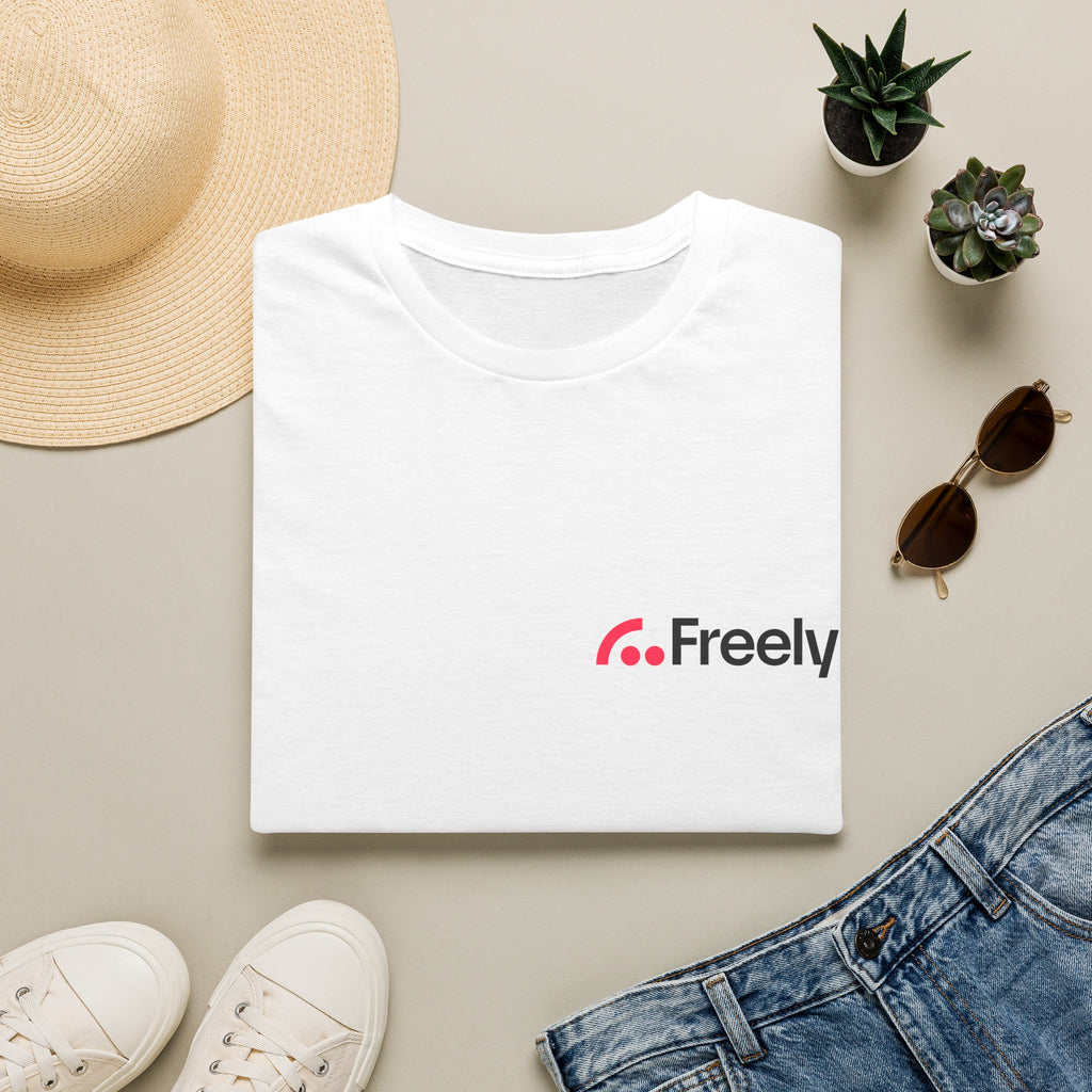 Freely Logo Tee — Minimalist Branded Graphic T-Shirt