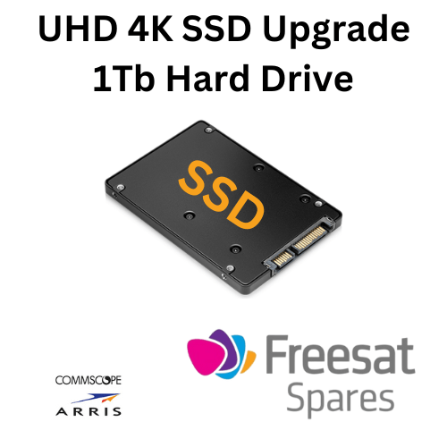 1tb (1000GB) 2.5" SSD UPGRADE VIDEO HARD DRIVE HDD FOR ARRIS 4K FREESAT BOXES [SELF - INSTALL] With Tools Kit - Freesat Spares