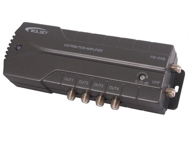 WOLSEY F-Type Outlet distribution TV Signal Amplifier 0-10dB Variable LTE700