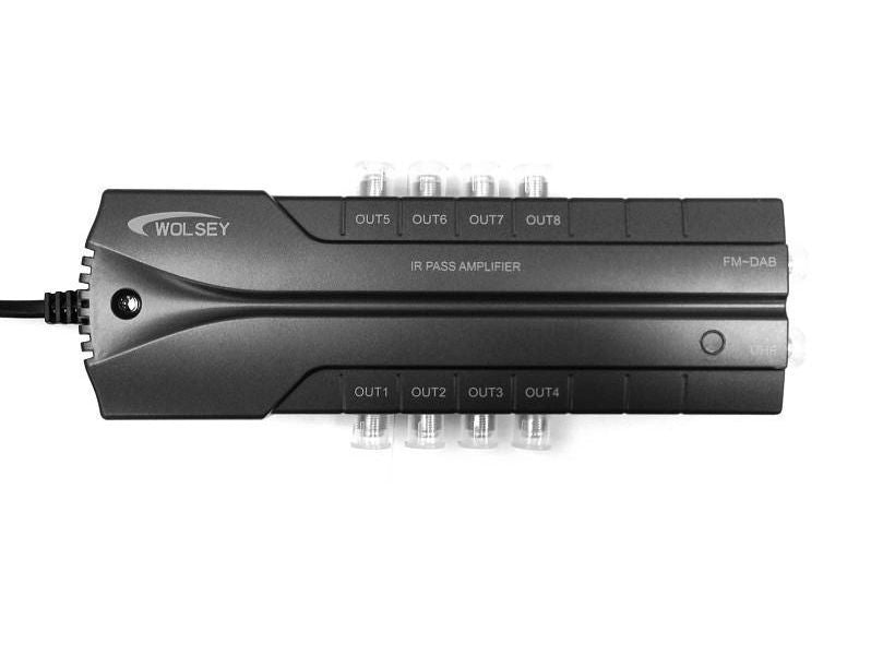 WOLSEY F-Type Outlet distribution TV Signal Amplifier 0-10dB Variable LTE700