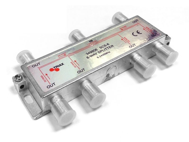 TRIAX F-Type Signal Splitters Freeview Aerial (5-2400MHz) - 2 to 8 Way