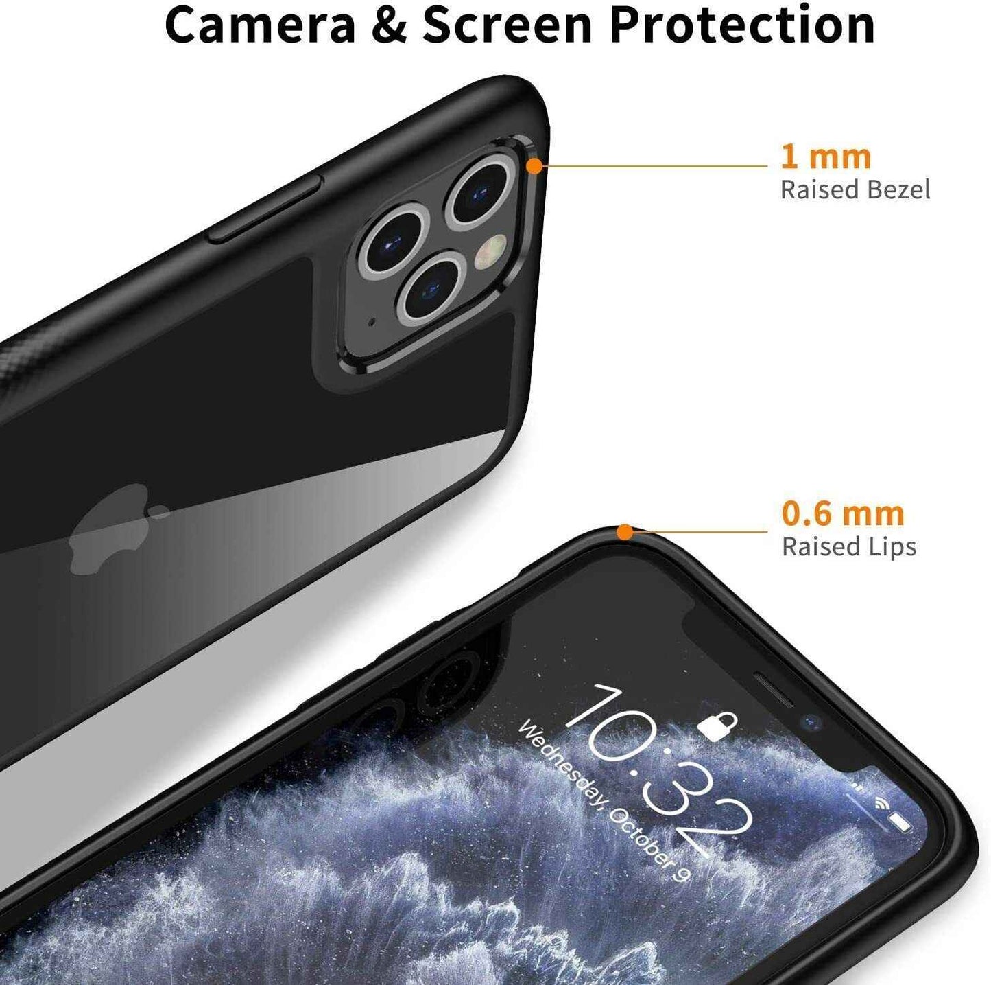 iPhone Case - Ultra Clear Hard Back Scratch-Resistant Hard Case for 11 Pro