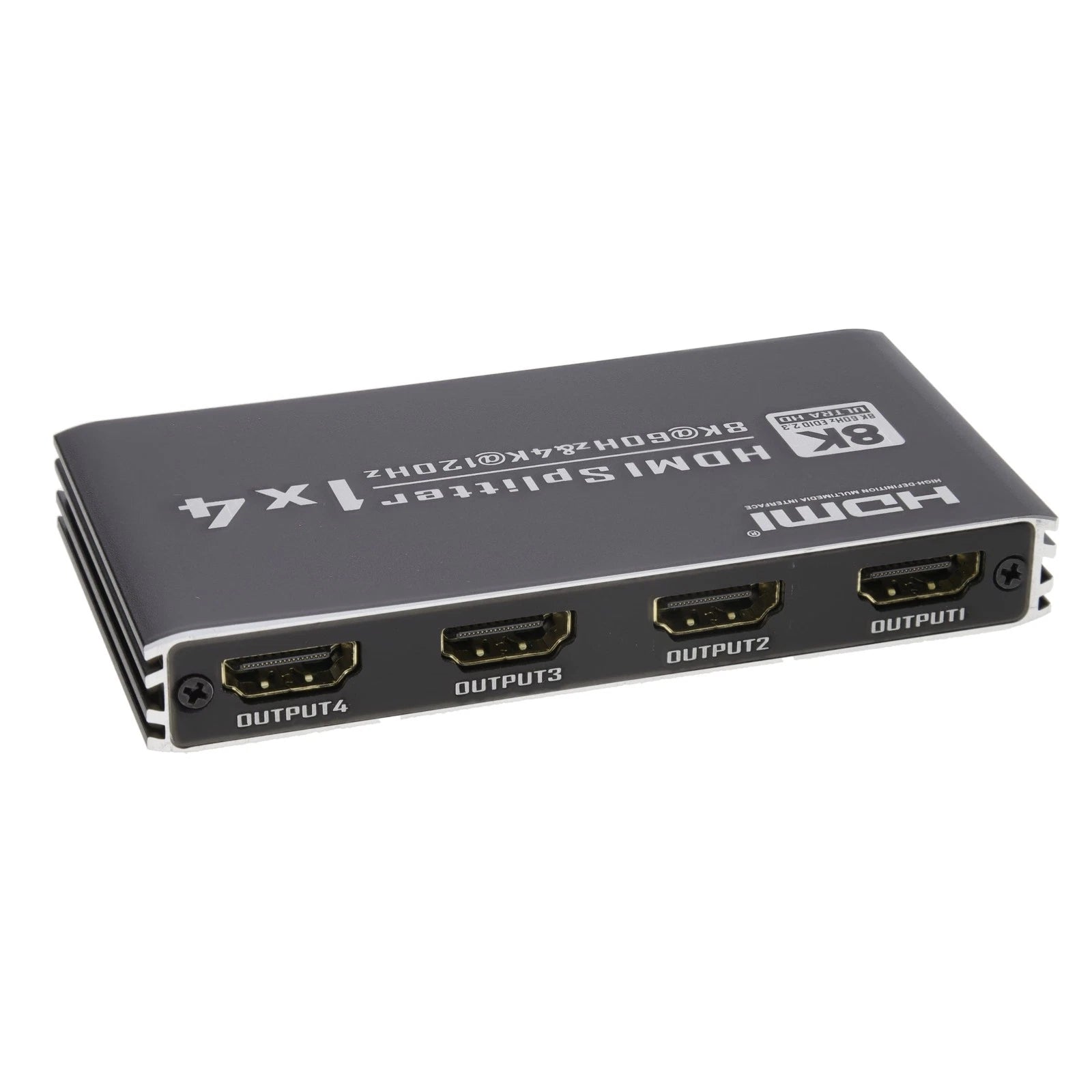 Hdmi 2.1 Splitter 2/4 Way 1 Device to 2/4 Displays with Smart Edid 8K 60Hz HDMI 2.1