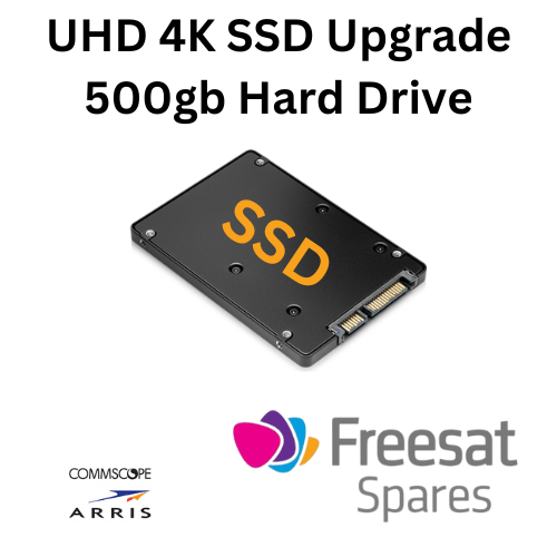 500GB 2.5" SSD UPGRADE VIDEO HARD DRIVE HDD FOR ARRIS 4K FREESAT BOXES [SELF - INSTALL] With Tools Kit - Freesat Spares