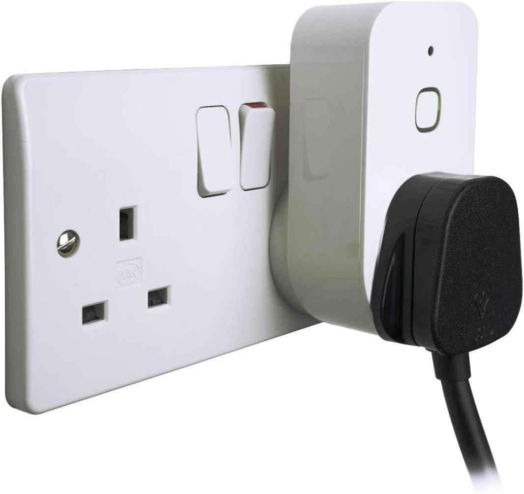 Smart Plug Wi-Fi Energy Monitoring Tuya, Alexa & Google Voice Control App Remote