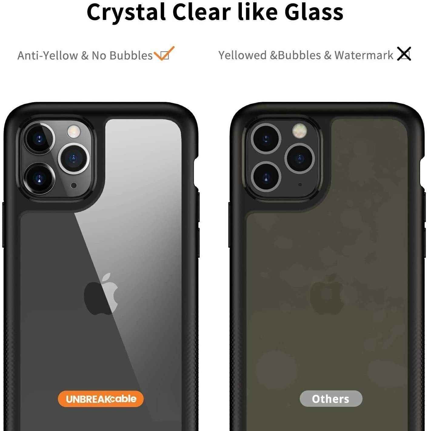 iPhone Case - Ultra Clear Hard Back Scratch-Resistant Hard Case for 11 Pro