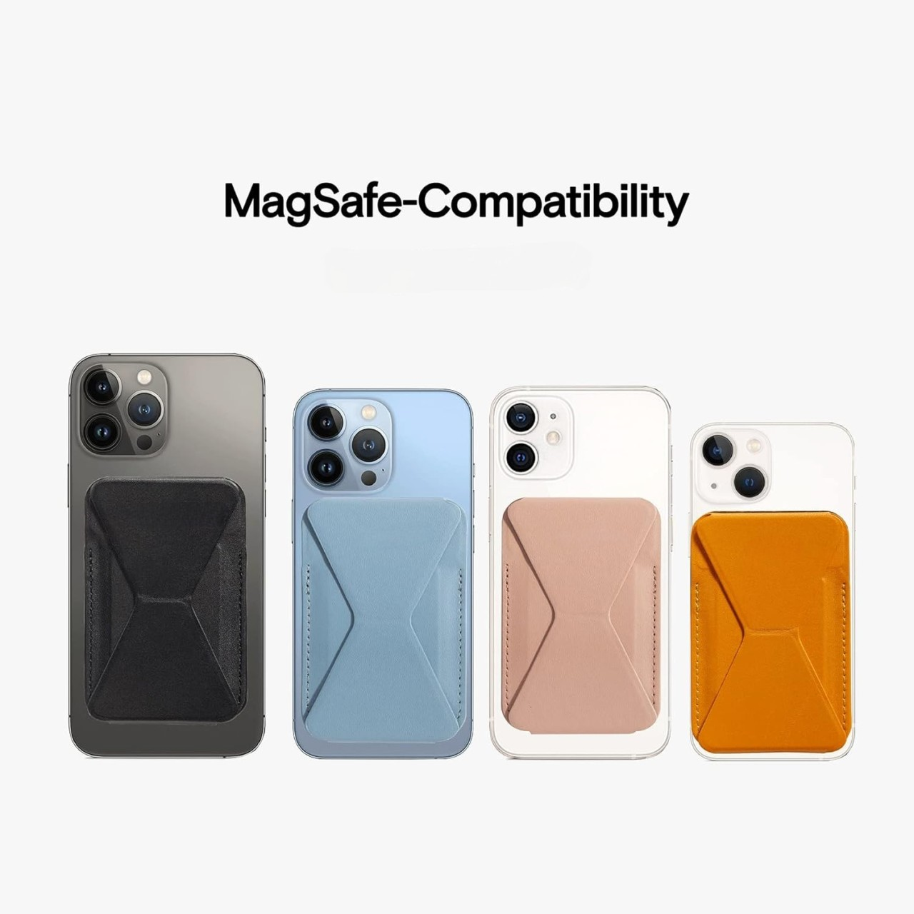 Folding iPhone Magnetic Wallet & Portable iPhone Stand 2 in 1 Card Holder - Blue