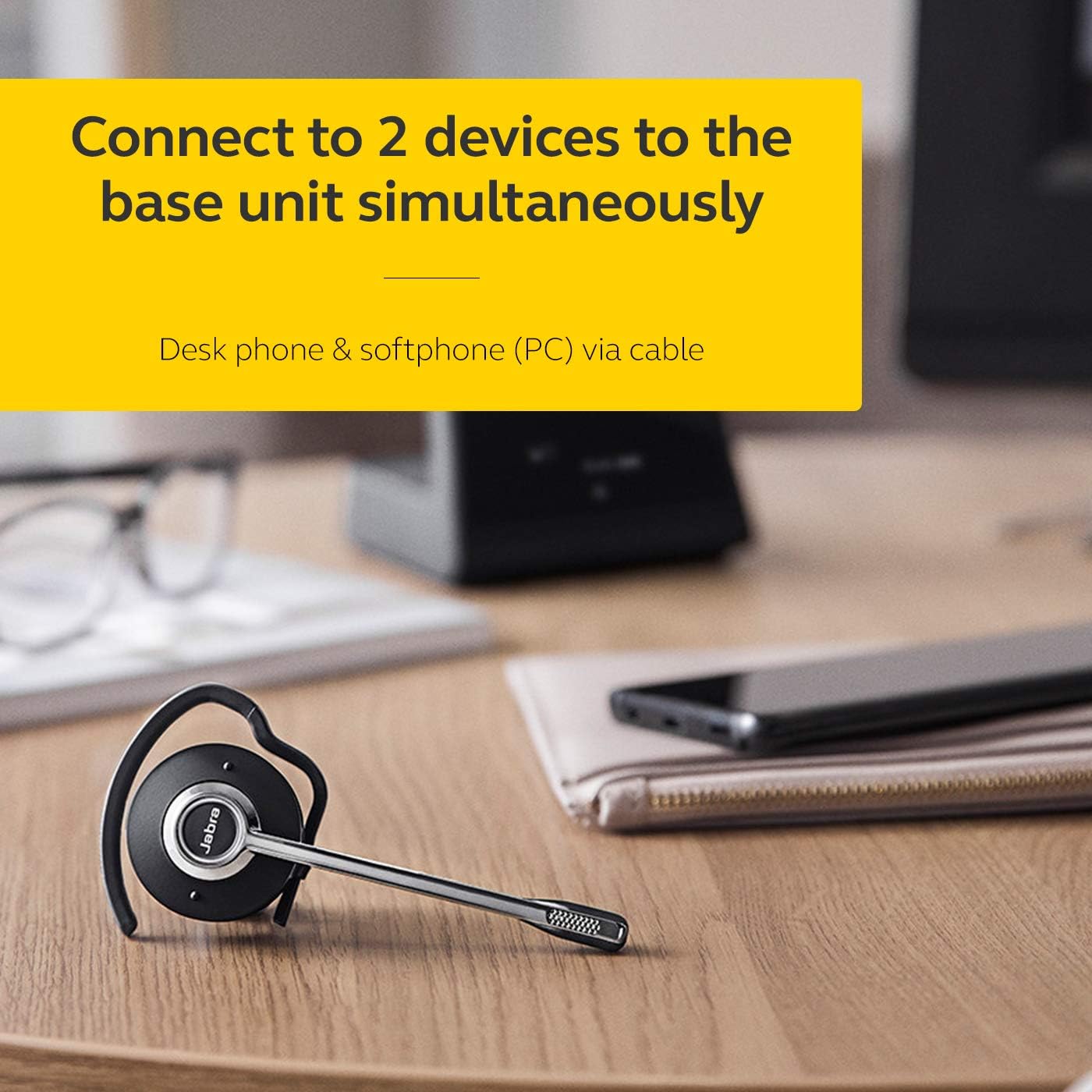 Jabra Engage 65 Convertible Headset On ear Convertible DECT Wireless Brand New