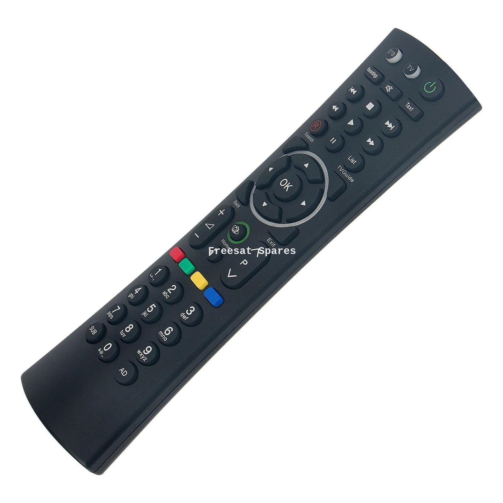 Freesat Humax Remote Control for HDR-1000s and HDR-1100s with full function buttons
