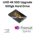 500GB 2.5 inch SSD upgrade hard drive for Arris 4K Freesat boxes with self-install tools kit