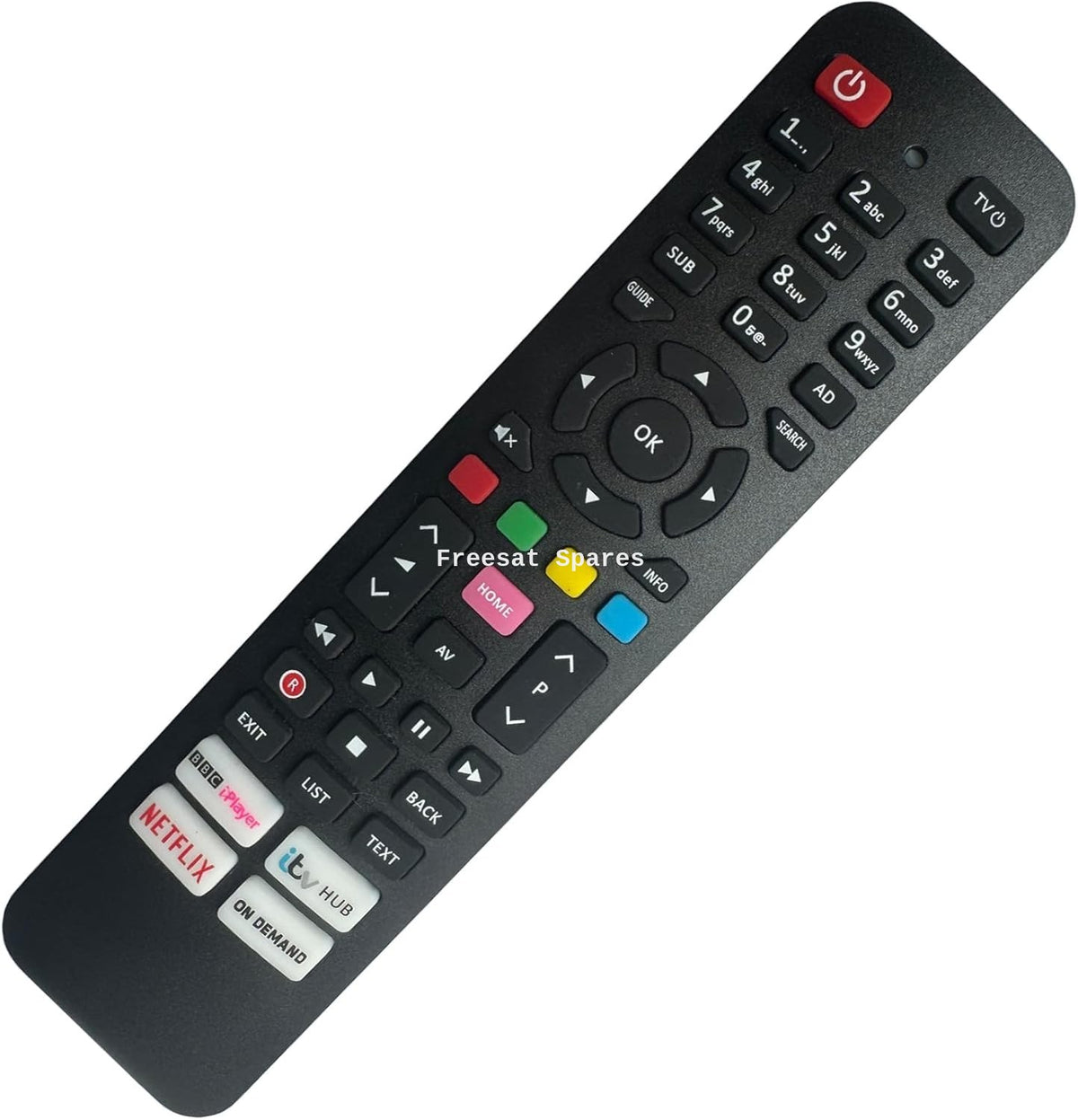 Freesat Remote Freesat UHD-4X Arris Ultra HD Digital Replacement Remote Control Sliml ...