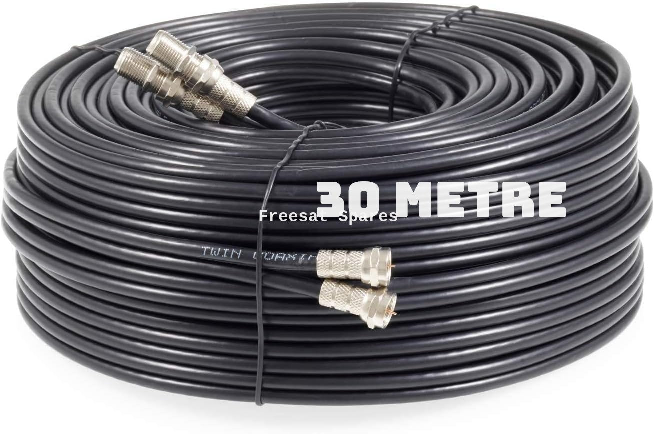 Freesat twin coax cable outdoor weatherproof