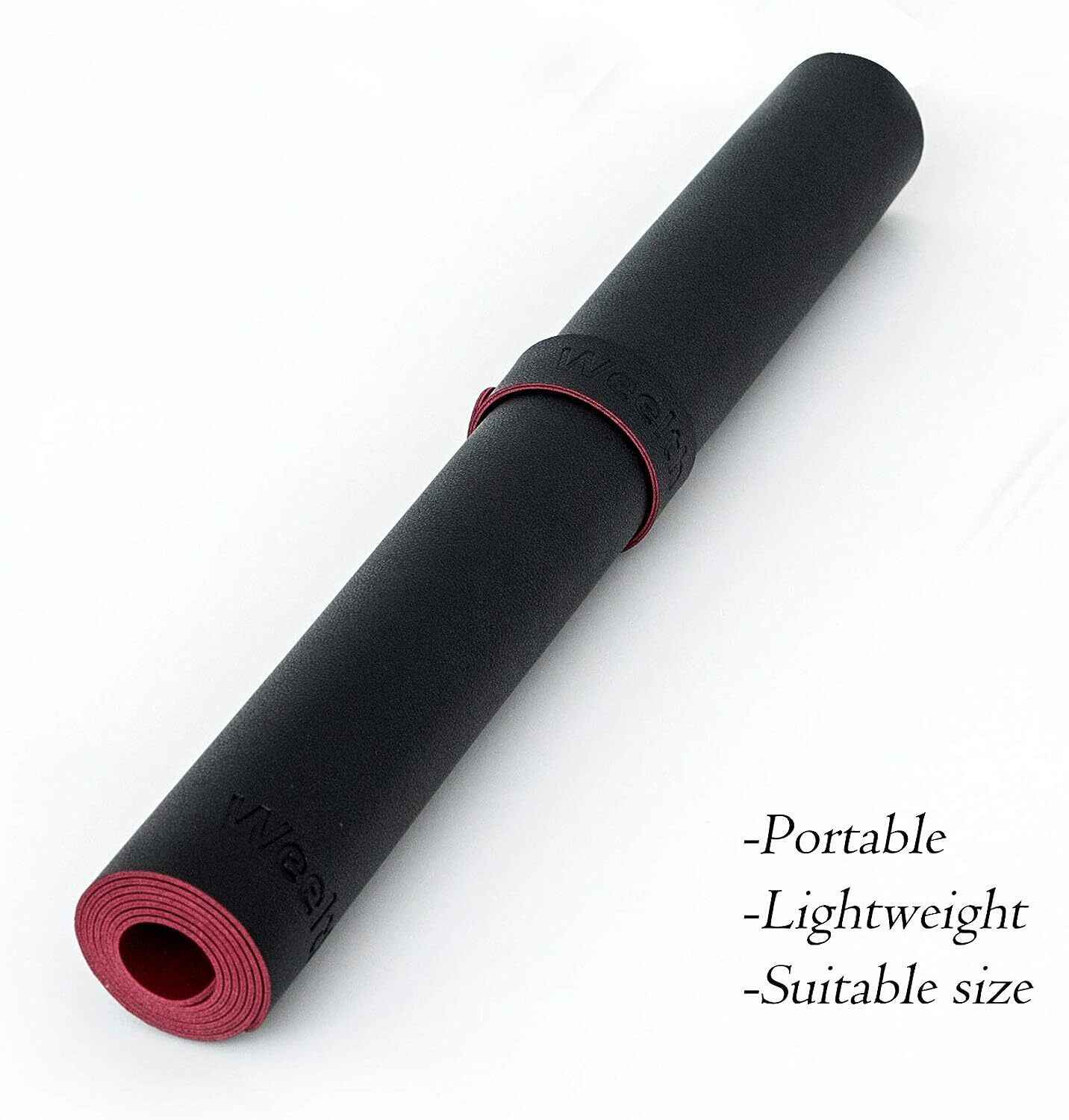Desk Protector Faux Leather Reversible for Office and Home Black & Red 80cm*40cm