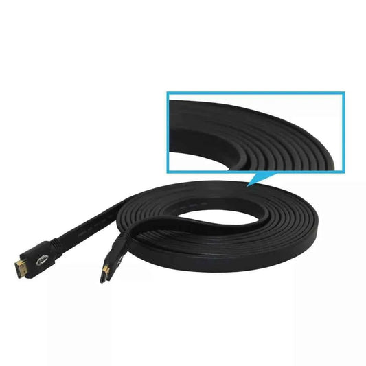 High Speed HDMI Cable Videk Pro Series Flat HDMI 1.4 4K Compatible - 2 Meters - Freesat Spares
