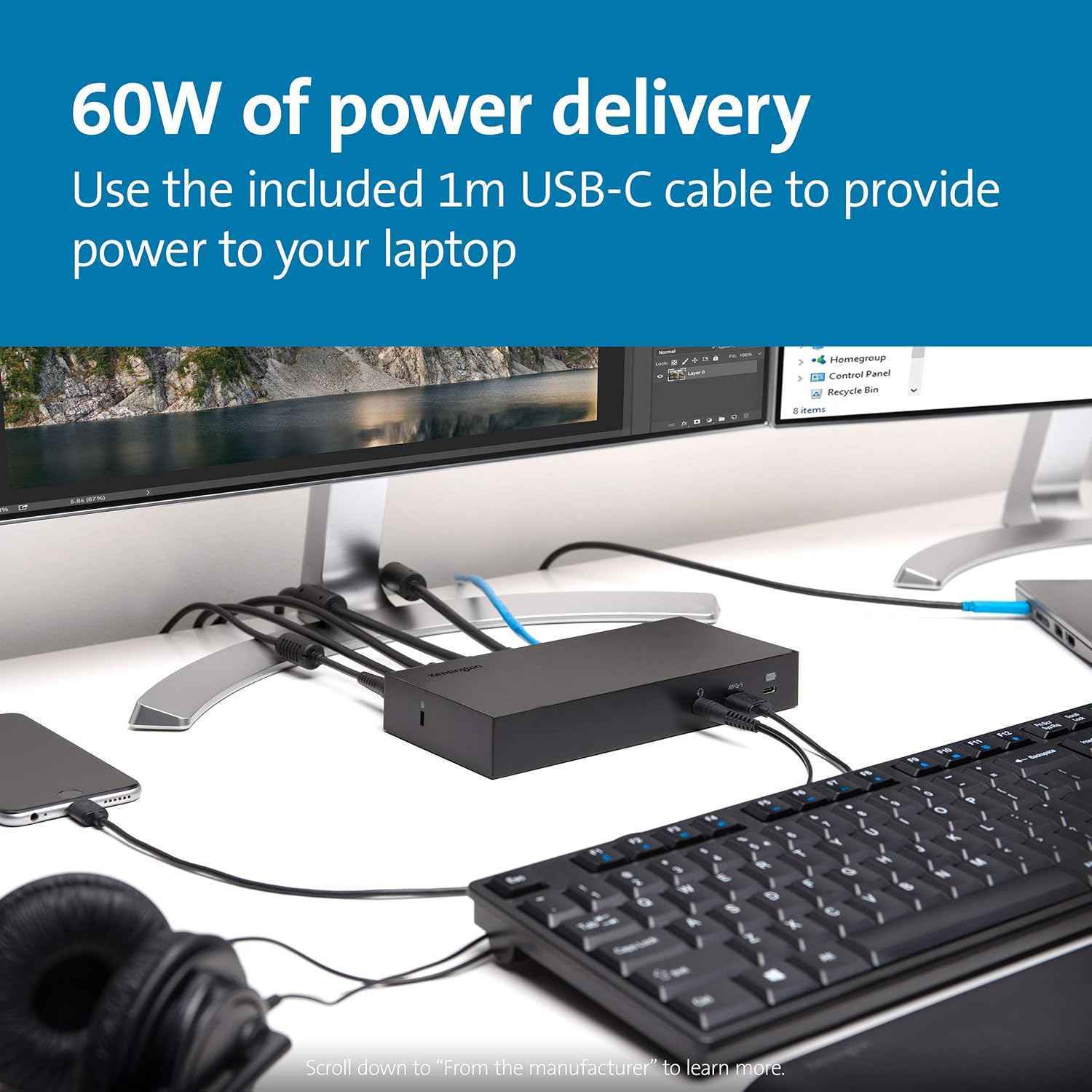 Kensington Universal Docking Station Triple Display Hub for MacBook and Windows - Freesat Spares