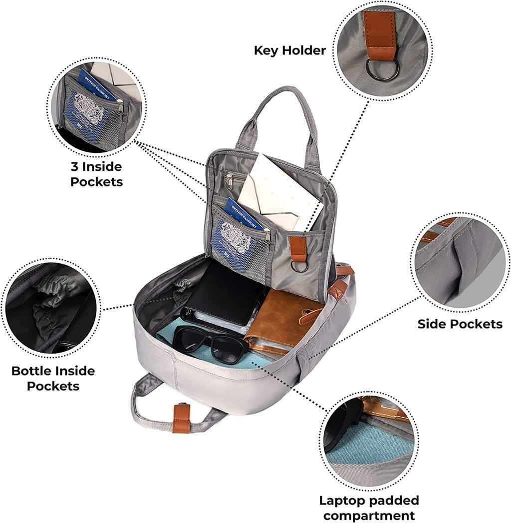 Large Backpack Laptop Rucksack Waterproof School Bag Women Men Waterproof - Freesat Spares