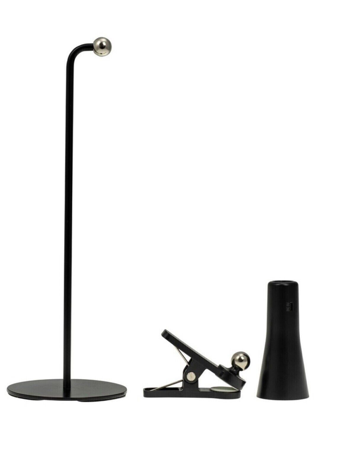 MAGNATIC Desk LIGHT Rechargeable and Detachable 3 in 1 USB TORCH Black - Freesat Spares