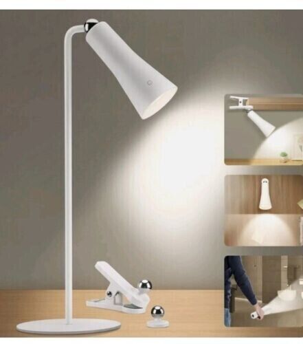 MAGNATIC Desk LIGHT Rechargeable and Detachable 3 in 1 USB TORCH Black - Freesat Spares