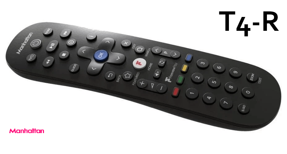 MANHATTAN T4 - R REMOTE CONTROL [Freeview - New] - Freesat Spares