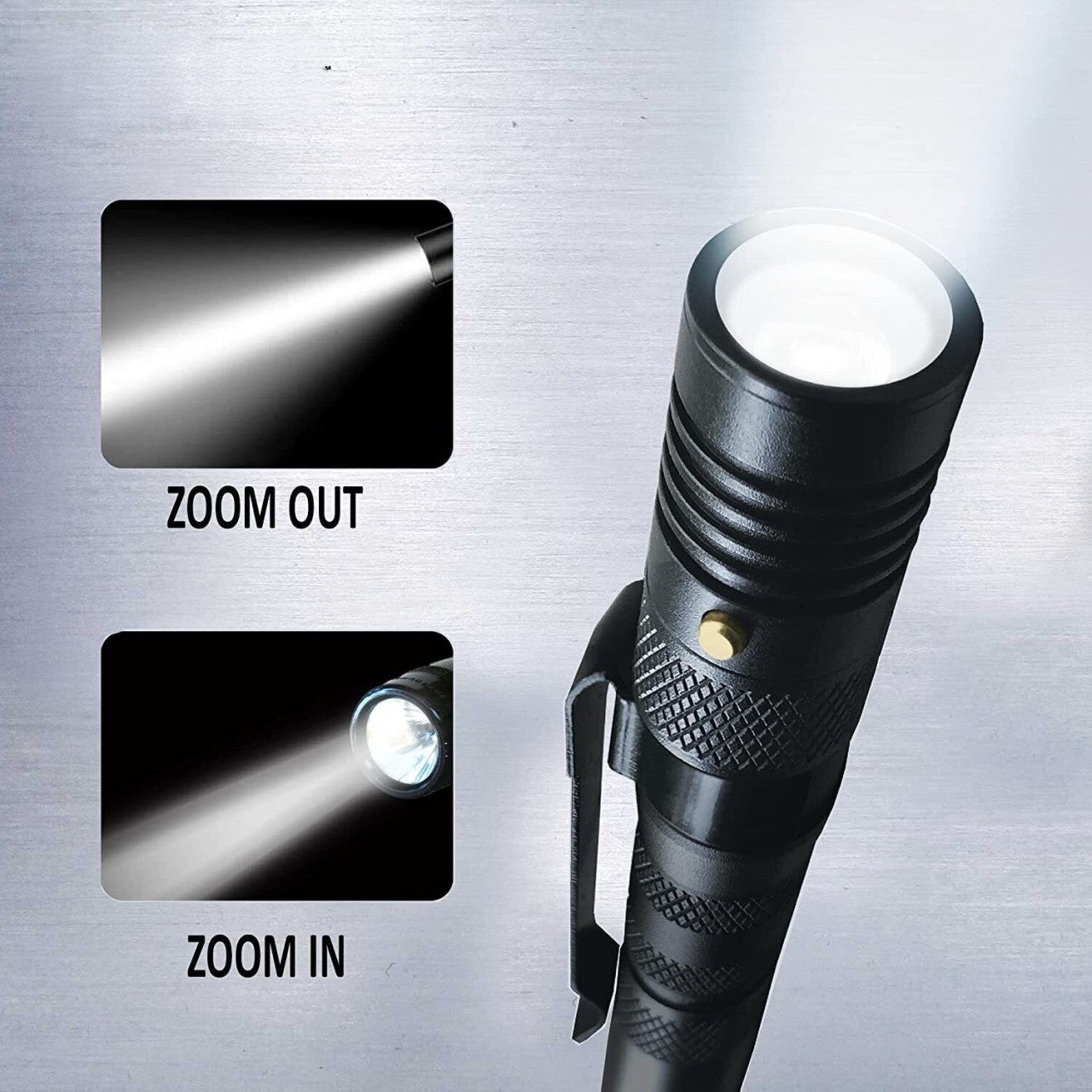 Multi Functional Tac Pen 9 in 1 High Grade Aluminium With Wallet Tool Card - Freesat Spares