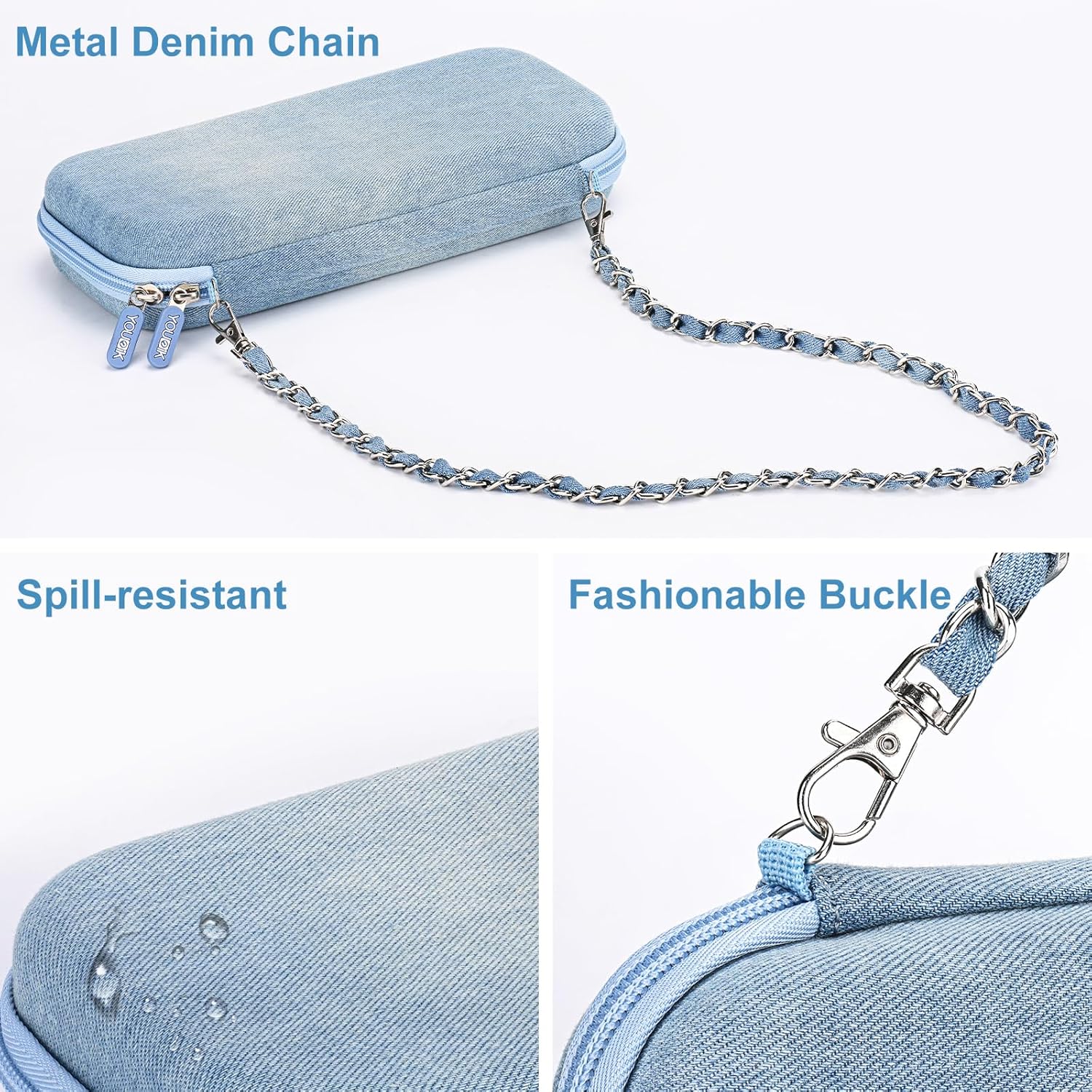 Nintendo Switch Case 13 in 1 Switch Accessories Denim Case with 9 Card Slots - Freesat Spares