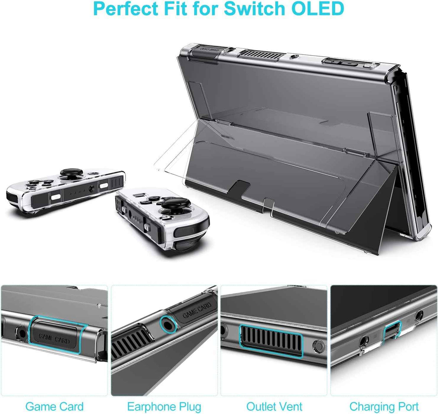 Nintendo Switch OLED Case 19 - in - 1 Bundle Carrying Case With Loads of Extras! - Freesat Spares