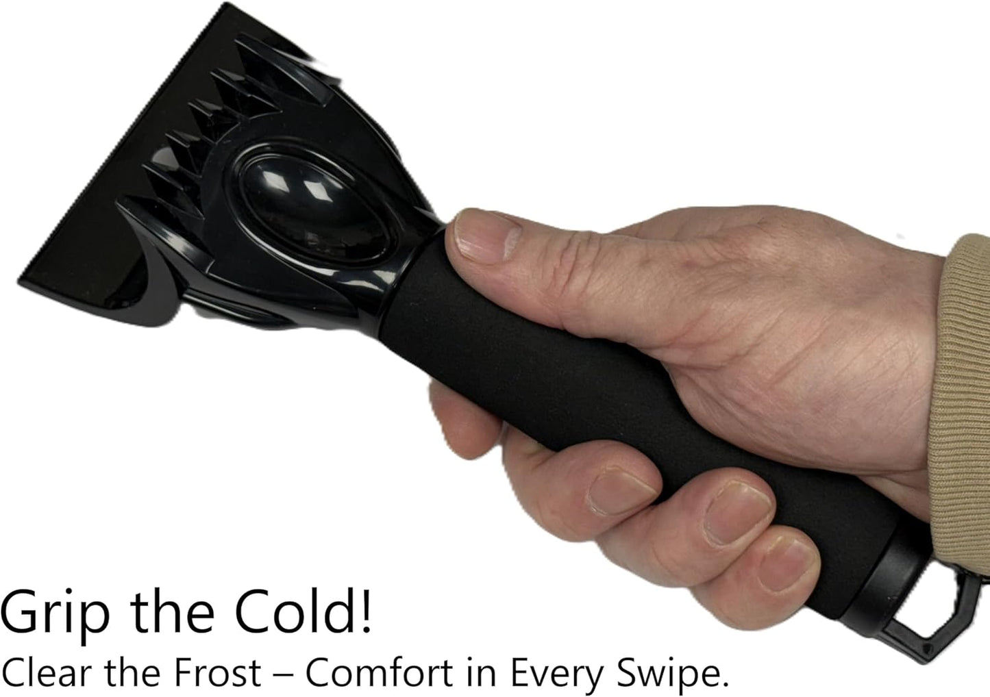 Premium Car Ice Scraper 2 In 1 Head For Ice & Clearing Snow A Winter Essential - Freesat Spares