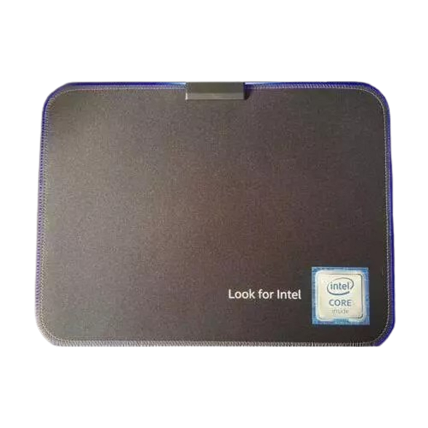 Gaming Mouse Pad Intel Blue Led Light-Up Anti Slip 36.5X25.5cm for PC and Laptop