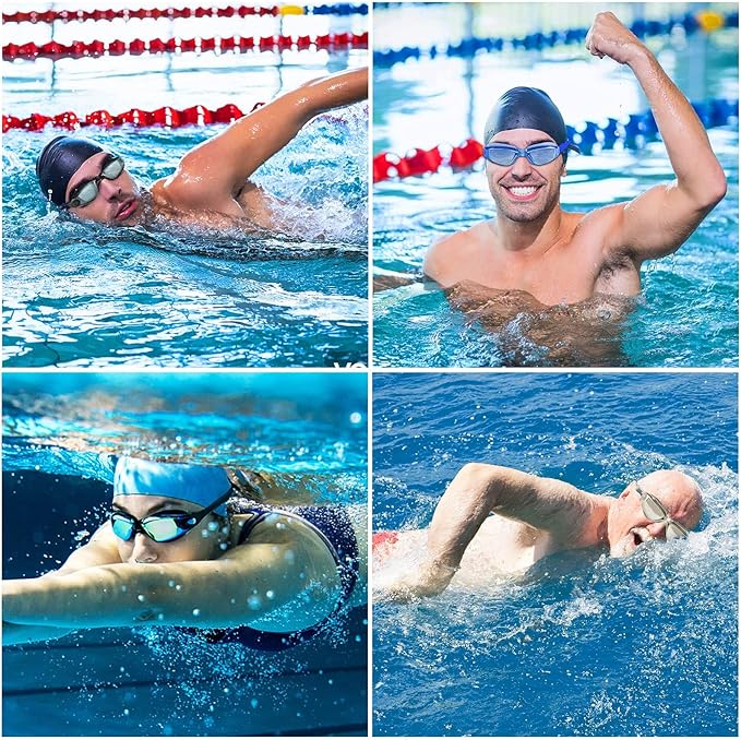 Swimming Goggles 2 Pk for Adult Men Women Kids Anti - Fog UV Protection No Leaking - Freesat Spares