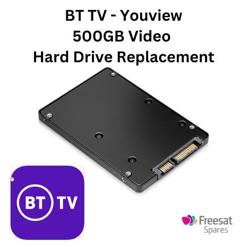 Youview / BT Box T2100 Hard Drive Replacement 500GB Standard Drive [Self - Install] - Freesat Spares