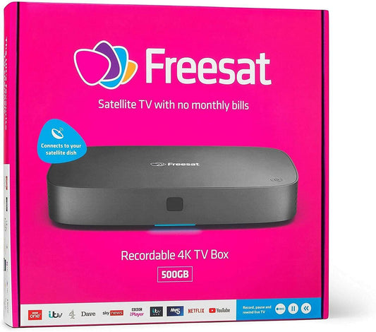 Arris Freesat UHD-4X Smart 4K Ultra HD Digital TV Recorder 500GB (Referb A Grade) - Freesat Spares