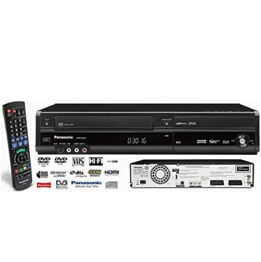 Panasonic Combi HDD VHS Video PVR Recorder DMR-EZ47V With Remote Freeview Tuner HDMI [B-Grade Refurbished] - Freesat Spares