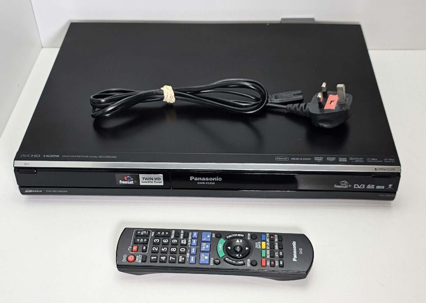 Panasonic DMR-XS350 Twin Freesat Tuner HD 250GB HDD DVD Recorder [Grade B] - Freesat Spares