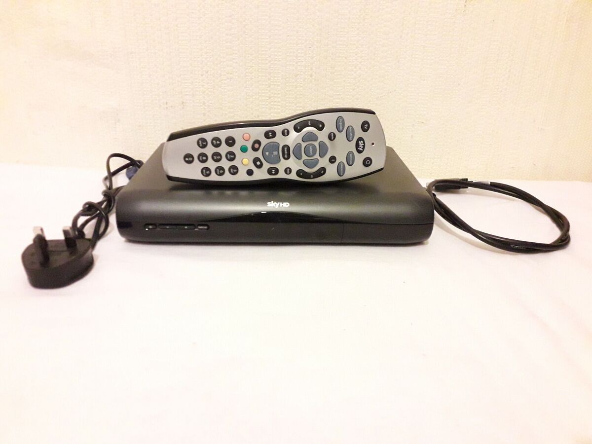 SKY HD Mini Satellite Box DRX595 (Refurbished) Grade A [Remote / Box / Leads] - Freesat Spares