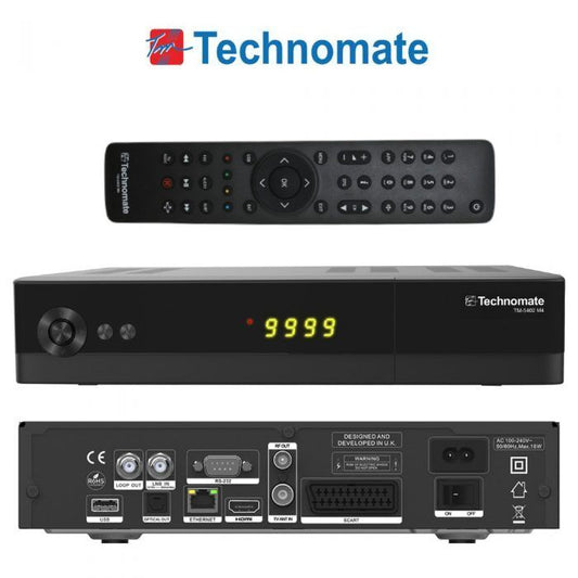 Technomate TM-5402 HD M4 DVB-S2 Full HD 1080p Satellite Receiver LAN USB PVR - Freesat Spares